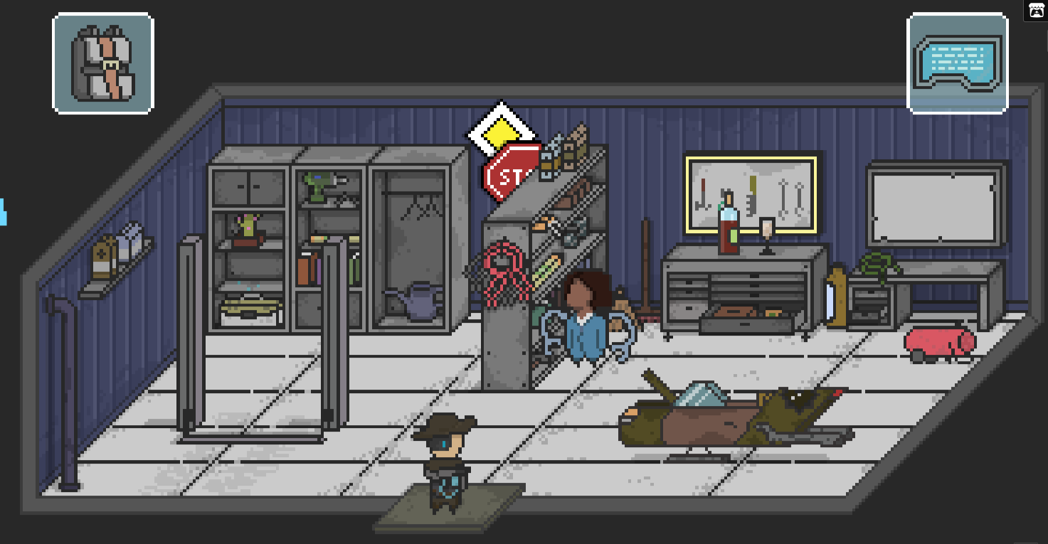 Mechanic workshop interior